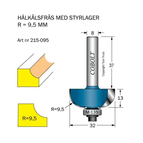 Cobolt 215-095 Hålkälsfräs Beställ nu